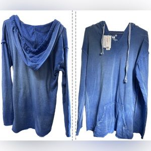 NWT Washed out Jeans look like material Hoodie